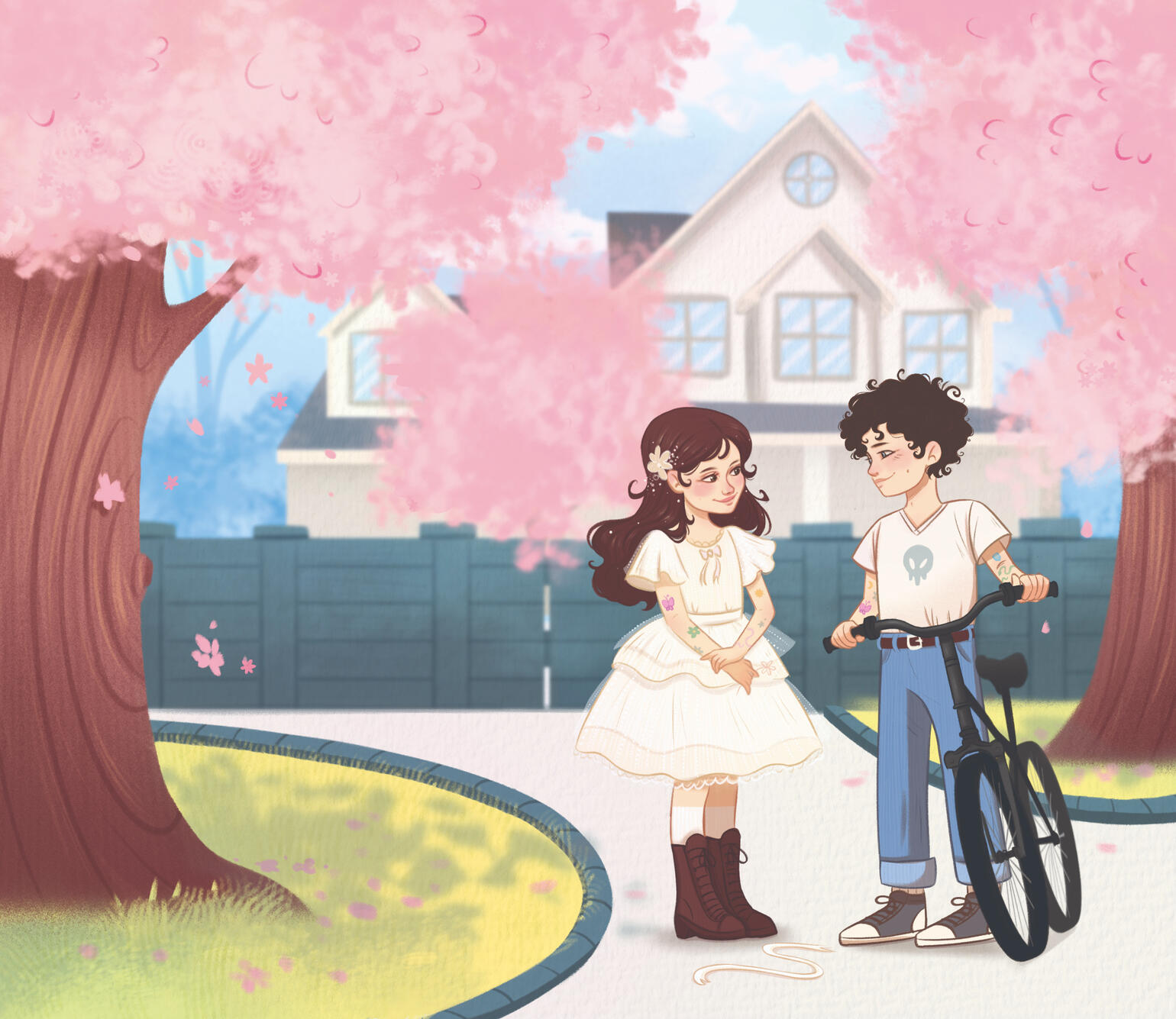 endpaper for the book „Out of My Reach” | author Kamila Mikołajczyk | 2025